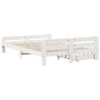 vidaXL Cadre de lit sans matelas blanc 140x200 cm bois de pin massif