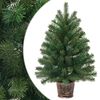 vidaXL Sapin de No&euml;l artificiel Vert 75 cm PVC, PE et acier