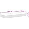 vidaXL Matelas à ressorts bonnell moyen 70x200 cm
