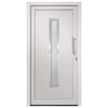 vidaXL Porte d'entr&eacute;e Blanc 98x208 cm