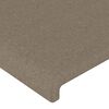 vidaXL Sommier &agrave; lattes de lit avec matelas Taupe 90x200 cm Tissu