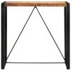 vidaXL Table de bar 110x55x110 cm bois de manguier massif brut