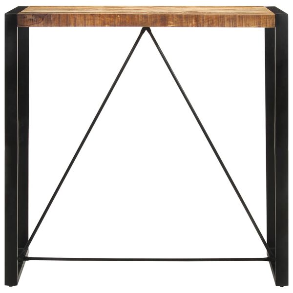vidaXL Table de bar 110x55x110 cm bois de manguier massif brut