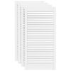 vidaXL Portes d'armoire &agrave; persiennes 4pcs blanc 99,3x49,4cm pin massif