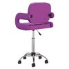 vidaXL Chaises pivotantes &agrave; manger lot de 2 violet similicuir