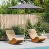 vidaXL Parasol de jardin Gris fonc&eacute; &Oslash; 270 x 260 cm Bambou