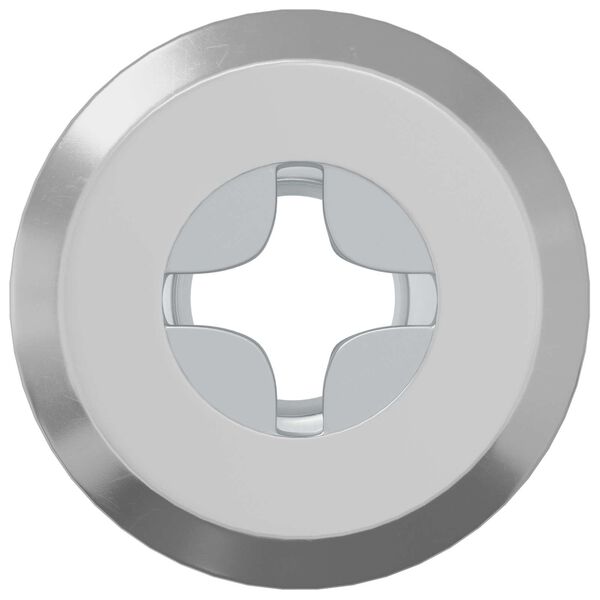 vidaXL Ecrou de verrouillage 2 pcs Argent&eacute; M6 x 15 mm Acier