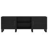 vidaXL Meuble TV Ch&ecirc;ne noir 150 x 30 x 50 cm Bois d'ing&eacute;nierie