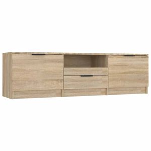 vidaXL Meuble TV Ch&ecirc;ne Sonoma 140x35x40 cm Bois d'ing&eacute;nierie