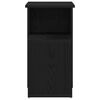 vidaXL Table d'appoint Chêne noir 36 x 30 x 56 cm Bois d'ingénierie