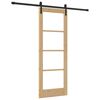 vidaXL Porte coulissante ORKDAL Naturel et Noir 73,5 x 198,5 cm