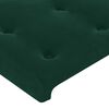 vidaXL Tête de lit avec oreilles Vert foncé 83x23x78/88 cm Velours