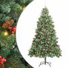 vidaXL Sapin de No&euml;l artificiel Vert 240 cm PVC et m&eacute;tal