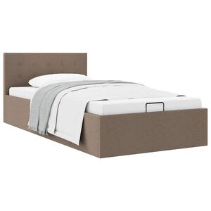 vidaXL Cadre de lit &agrave; rangement hydraulique sans matelas 90x200 cm