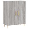 vidaXL Buffet haut Sonoma gris 69,5x34x180 cm Bois d'ing&eacute;nierie