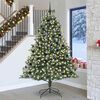 vidaXL Sapin de No&euml;l artificiel Vert 240 cm PVC, plastique et acier