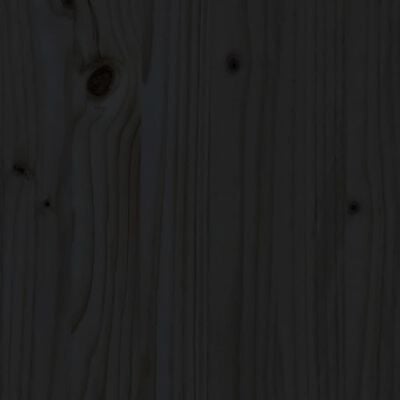 vidaXL Buffet Noir 83x41,5x100 cm Bois massif de pin