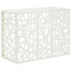 vidaXL Housse de climatiseur Blanc 110 x 50 x 80 cm Acier