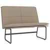 vidaXL Banc Cappuccino 100x75x76 cm Similicuir