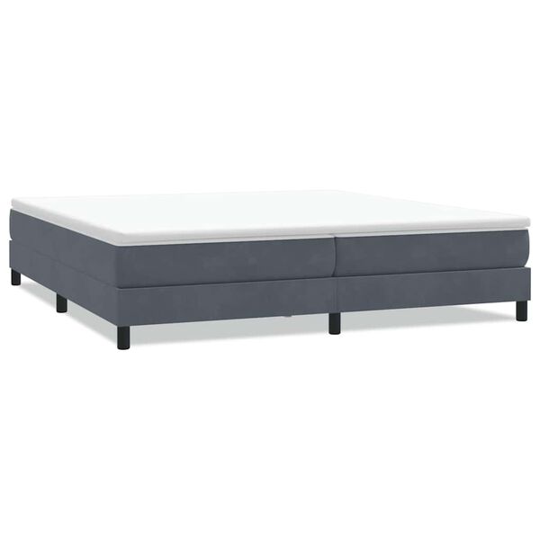 vidaXL Sommier à lattes de lit sans matelas gris foncé 200x210cm