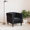 vidaXL Fauteuil noir velours