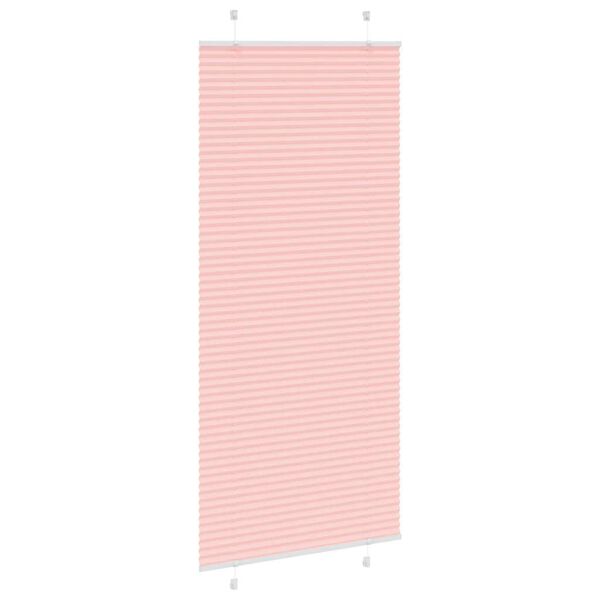 vidaXL Store pliss&eacute; rose 90x200 cm largeur du tissu 89,4 cm polyester