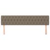 vidaXL T&ecirc;tes de lit Taupe 180x7x78/88 cm Tissu
