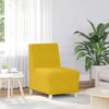 vidaXL Canap&eacute; modulaire sans accoudoirs Jaune 55 cm Velours