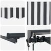 vidaXL Auvent r&eacute;tractable &eacute;lectrique Anthracite et blanc 2,5 x 2 m
