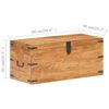 vidaXL Coffre 90x40x40 cm Bois d'acacia solide