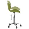 vidaXL Chaise pivotante de bureau Vert clair Velours