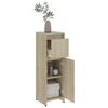 vidaXL Armoire de salle de bain Chêne sonoma Bois d'ingénierie