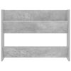 vidaXL Armoires &agrave; chaussures murales 2 pcs Gris b&eacute;ton 80x18x60 cm