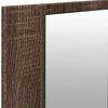 vidaXL Armoire à miroir à LED de bain chêne marron 100x12x45 cm