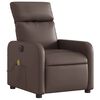 vidaXL Fauteuil de massage inclinable &eacute;lectrique marron similicuir
