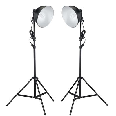 vidaXL Kit de studio photo avec lampe de studio et toile de fond