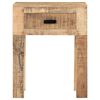 vidaXL Table de chevet 40 x 35 x 50 cm Bois de manguier solide