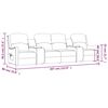 vidaXL Fauteuil inclinable porte-gobelets 4 places marron similicuir