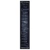 vidaXL Tapis de Cuisine Noir 300 x 60 cm Velours