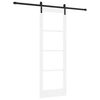 vidaXL Porte coulissante ORKDAL Blanc et Noir 73,5 x 211 cm