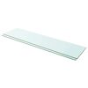 vidaXL Panneaux d'&eacute;tag&egrave;re 2 pcs Verre Transparent 100 x 25 cm
