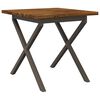 vidaXL Table &agrave; manger carr&eacute;e 60 x 55 x 75 cm Bois d'Acacia Massif