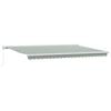 vidaXL Auvent r&eacute;tractable Vert et blanc 500 &times; 300 cm