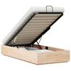 vidaXL Cadre de lit ottoman avec rangement Naturel 90 x 190 cm