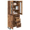 vidaXL Haut Armoire avec tiroir 2 pcs Bois Ancien Bois d'ing&eacute;nierie