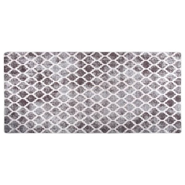 vidaXL Tapis lavable antidérapant 80x300 cm Multicolore