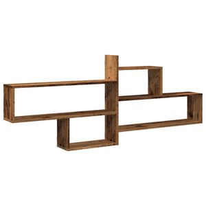 vidaXL &Eacute;tag&egrave;re murale vieux bois 167,5x18x68 cm bois d'ing&eacute;nierie