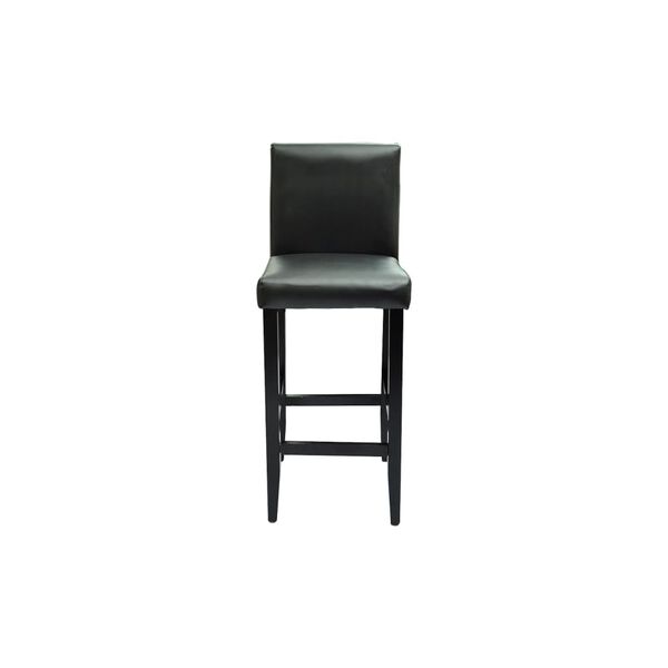 vidaXL Tabourets de bar lot de 6 noir similicuir