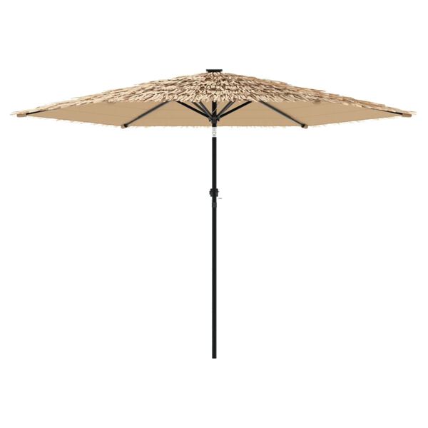 vidaXL Parasol de jardin avec mât en acier marron 288x288x225 cm
