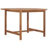 vidaXL Table &agrave; d&icirc;ner de jardin 110x110x75 cm Bois massif de teck